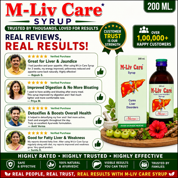 M-Liv Care Syrup – Ayurvedic Liver Care Tonic(100-200ml)