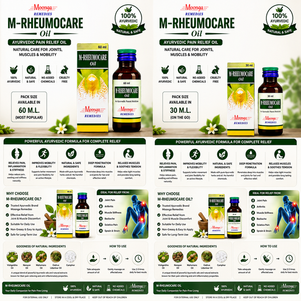 M-RHEUMOCARE Oil – Ayurvedic Joint & Muscle Pain Relief Oil