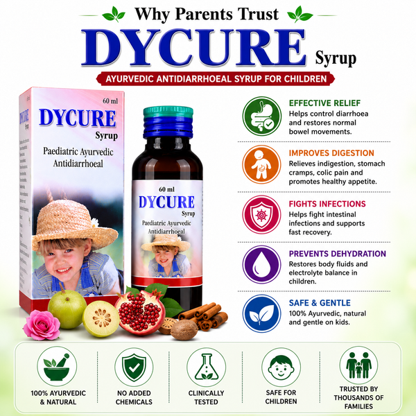 Dycure Syrup – Pediatric Antidiarrheal Formula(60ml)