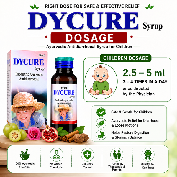 Dycure Syrup – Pediatric Antidiarrheal Formula(60ml)