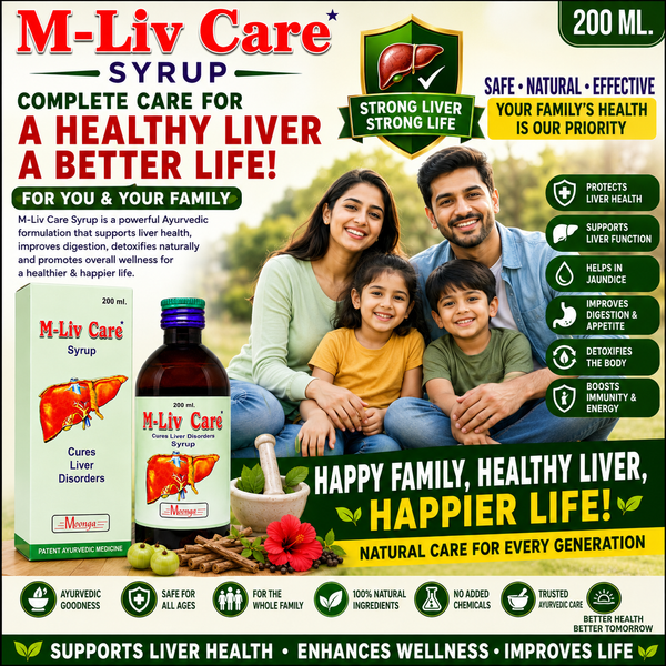 M-Liv Care Syrup – Ayurvedic Liver Care Tonic(100-200ml)