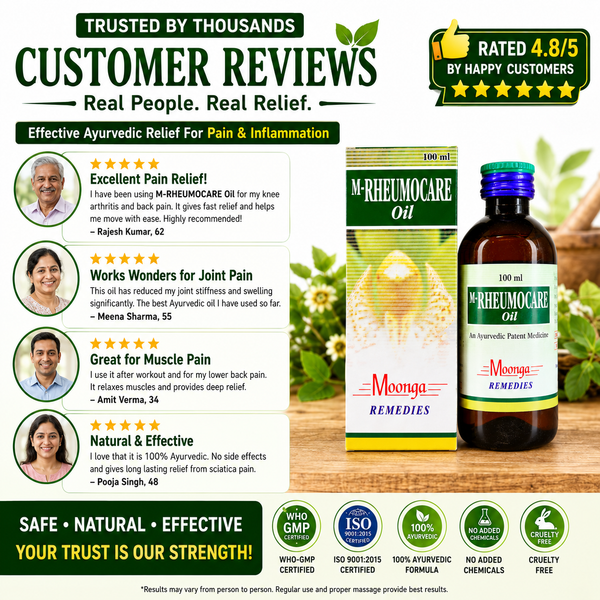 M-RHEUMOCARE Oil – Ayurvedic Joint & Muscle Pain Relief Oil