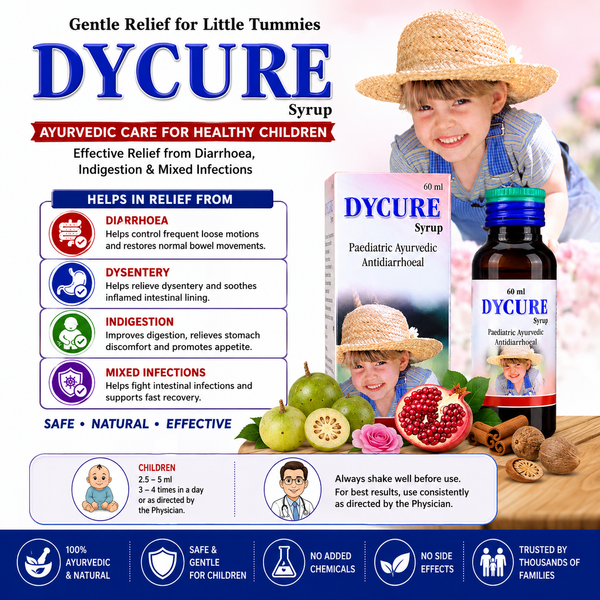Dycure Syrup – Pediatric Antidiarrheal Formula(60ml)