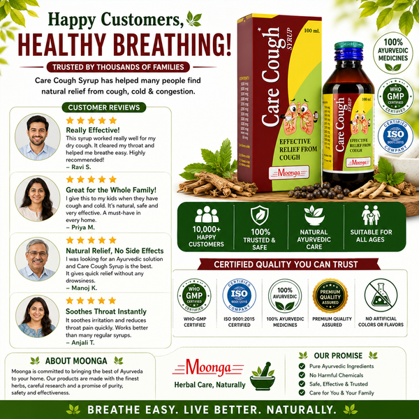 CARE COUGH Syrup – Ayurvedic Cough & Cold Relief (100ml)