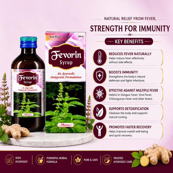 FEVORIN Syrup – Ayurvedic Fever & Immunity Booster (100ml & 200ml)