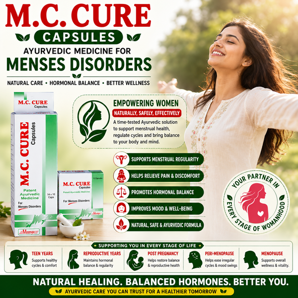 M.C. CURE Capsules – Ayurvedic Medicine for Menses Disorders