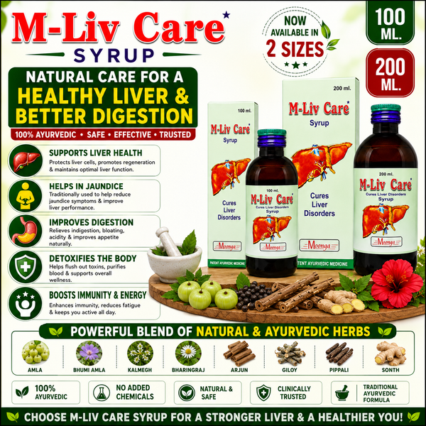 M-Liv Care Syrup – Ayurvedic Liver Care Tonic(100-200ml)