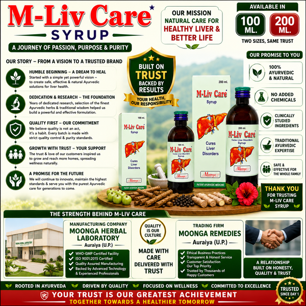 M-Liv Care Syrup – Ayurvedic Liver Care Tonic(100-200ml)