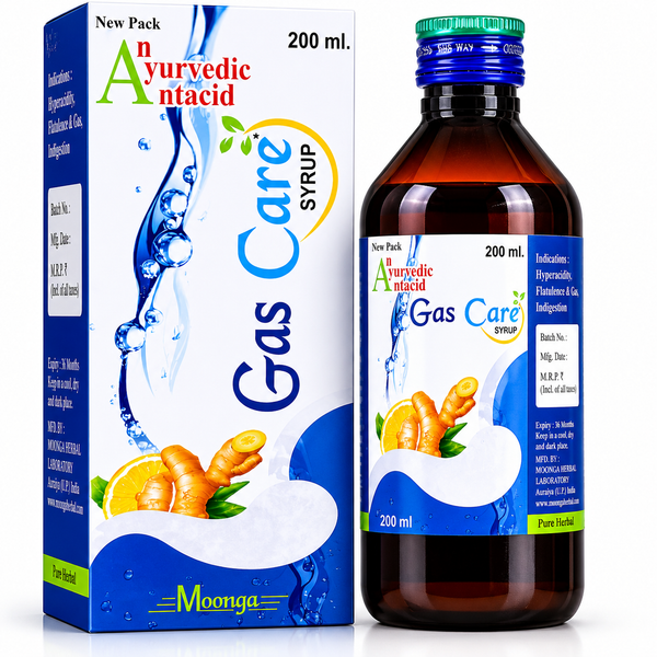 Gas Care Syrup – Ayurvedic Antacid for Gastric Relief & Digestion(200ml – 450ml)