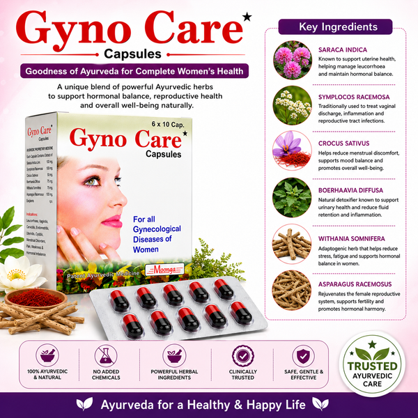 Gyno Care Capsules – Ayurvedic Herbal Support for Women’s Reproductive Health