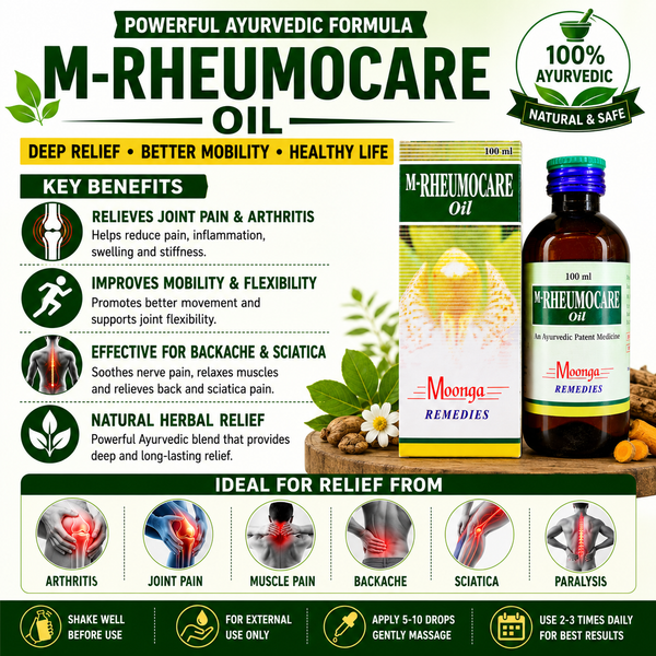 M-RHEUMOCARE Oil – Ayurvedic Joint & Muscle Pain Relief Oil