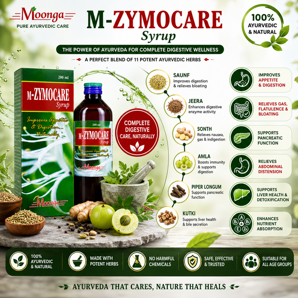 M-ZYMOCARE Syrup – Ayurvedic Digestive Tonic for Appetite & Digestion(200ml)