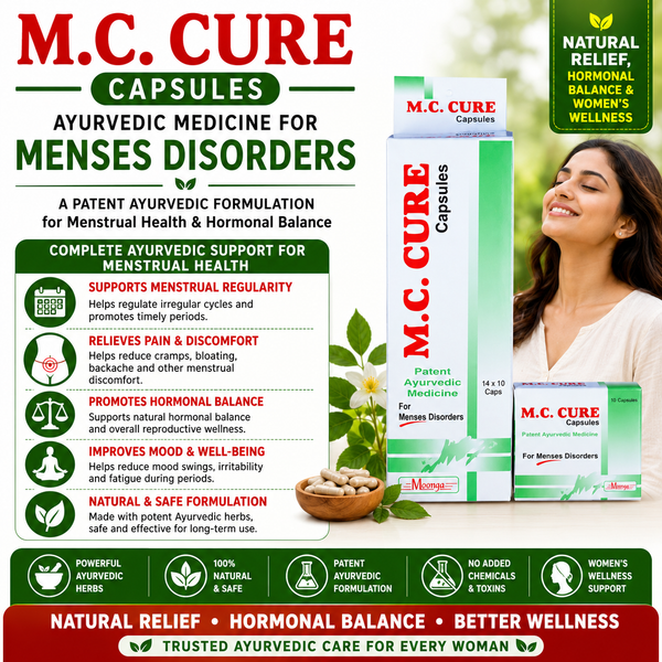 M.C. CURE Capsules – Ayurvedic Medicine for Menses Disorders
