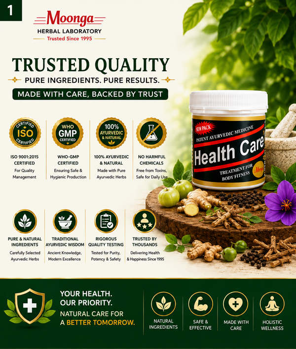 Health Care Capsules – Ayurvedic Herbal Supplement for Body Fitness (60 Capsules Pack)