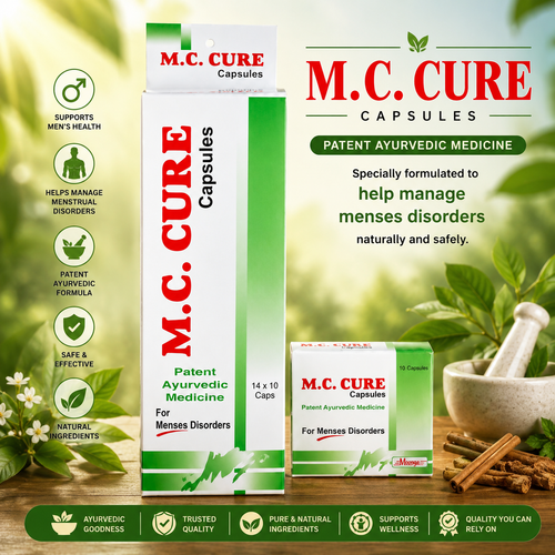 M.C. CURE Capsules – Ayurvedic Support for Menstrual & Hormonal Health (10 Capsules)
