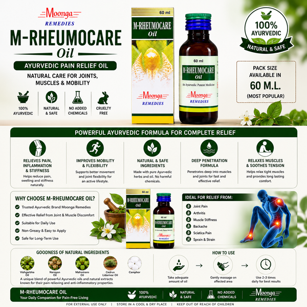 M-RHEUMOCARE Oil – Ayurvedic Joint & Muscle Pain Relief Oil