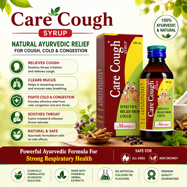 CARE COUGH Syrup – Ayurvedic Cough & Cold Relief (100ml)