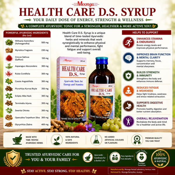 HEALTH CARE D.S. Syrup – Ayurvedic Energy & Stamina Booster (200ml)