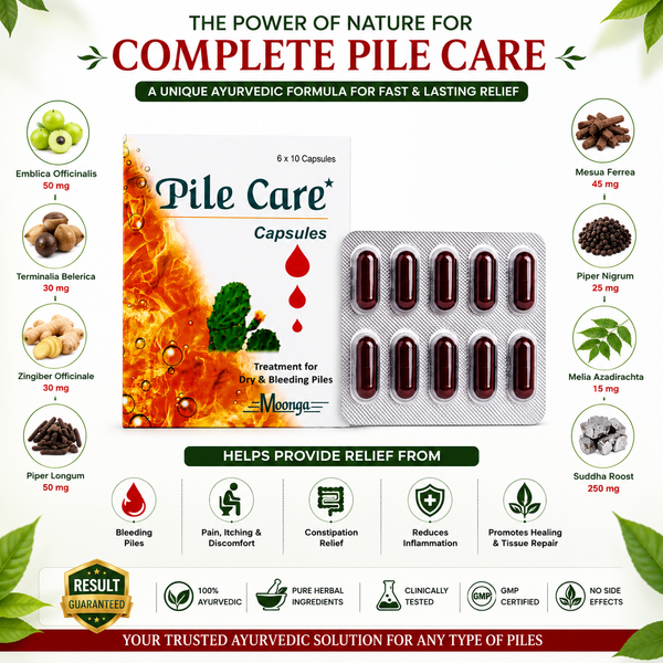 Pile Care Capsules – Ayurvedic Treatment for Dry & Bleeding Piles