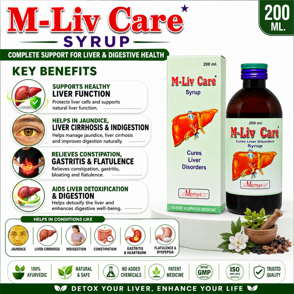 M-Liv Care Syrup – Ayurvedic Liver Care Tonic(100-200ml)