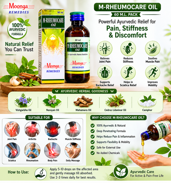M-RHEUMOCARE Oil – Ayurvedic Joint & Muscle Pain Relief Oil