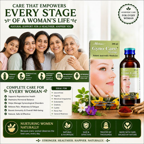 Gyno Care Syrup – Ayurvedic Herbal Tonic for Female Gynecological Health(200ml & 450ml)
