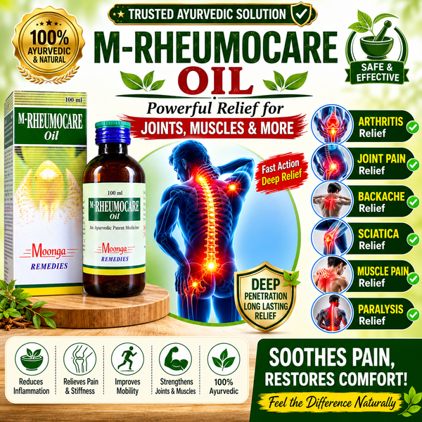 M-RHEUMOCARE Oil – Ayurvedic Joint & Muscle Pain Relief Oil