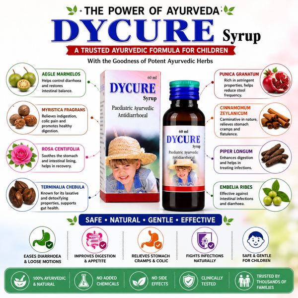 Dycure Syrup – Pediatric Antidiarrheal Formula(60ml)
