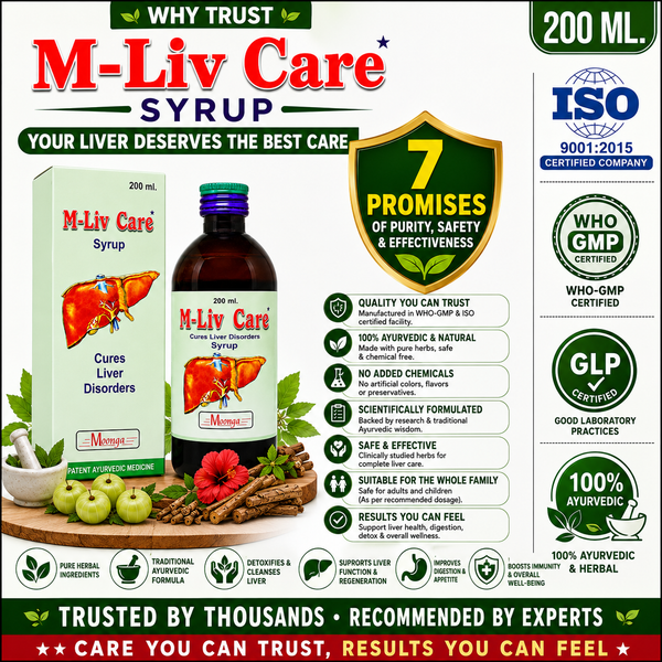 M-Liv Care Syrup – Ayurvedic Liver Care Tonic(100-200ml)