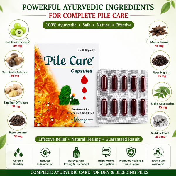 Pile Care Capsules – Ayurvedic Treatment for Dry & Bleeding Piles