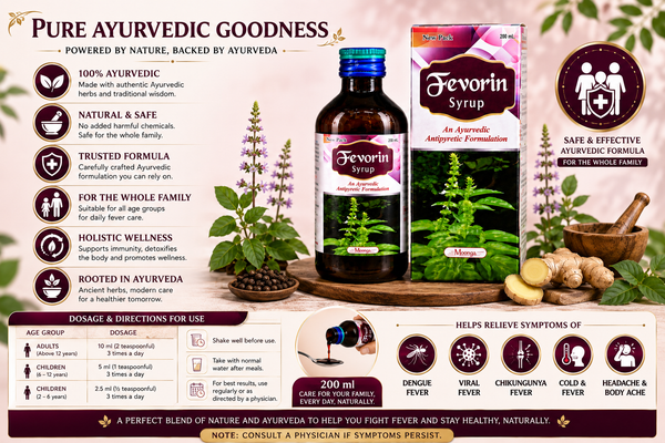 FEVORIN Syrup – Ayurvedic Fever & Immunity Booster (100ml & 200ml)