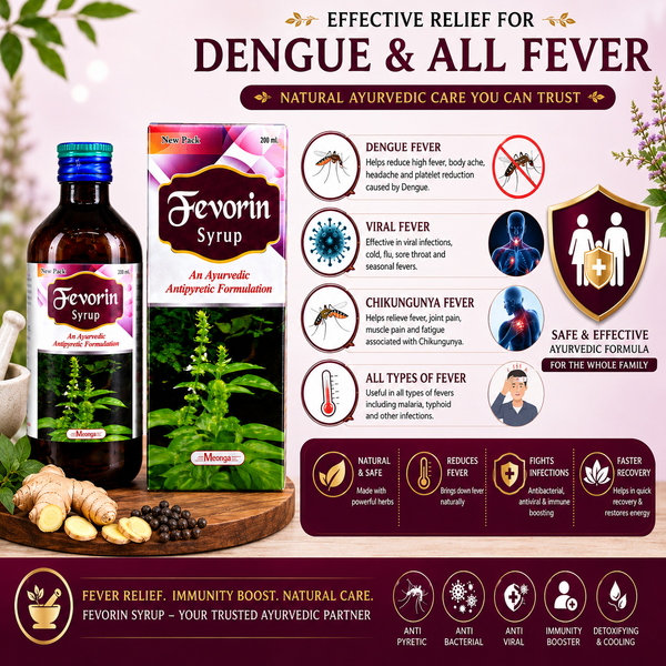 FEVORIN Syrup – Ayurvedic Fever & Immunity Booster (100ml & 200ml)