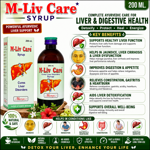 M-Liv Care Syrup – Ayurvedic Liver Care Tonic(100-200ml)