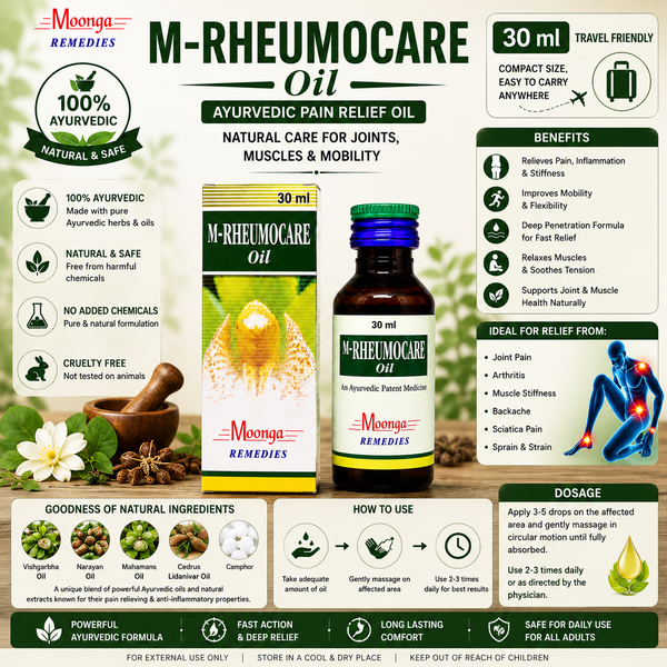 M-RHEUMOCARE Oil – Ayurvedic Joint & Muscle Pain Relief Oil