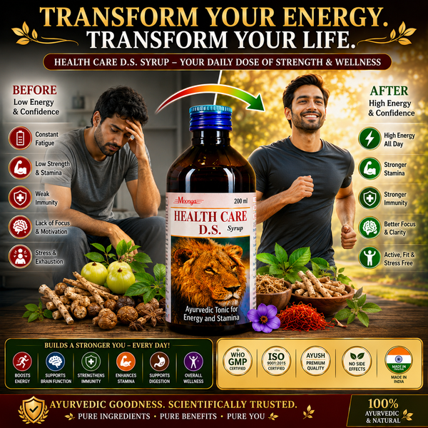 HEALTH CARE D.S. Syrup – Ayurvedic Energy & Stamina Booster (200ml)