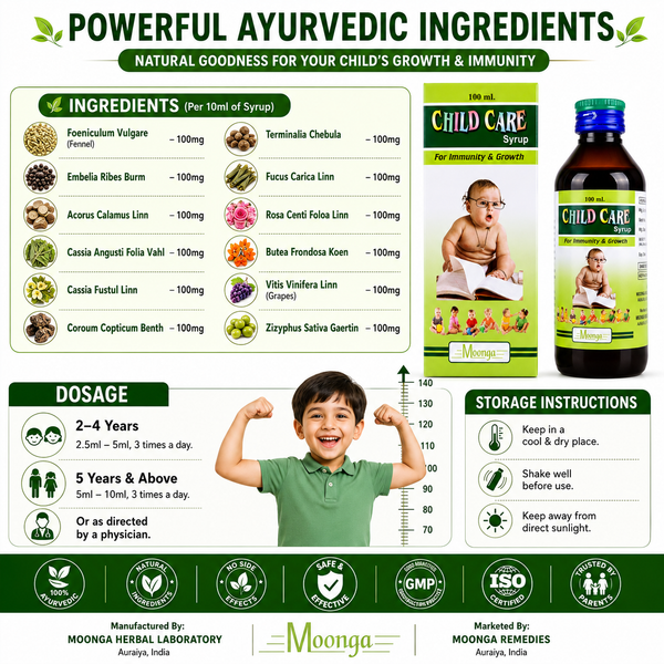 CHILD CARE Syrup – Ayurvedic Immunity & Growth Booster (100ml)
