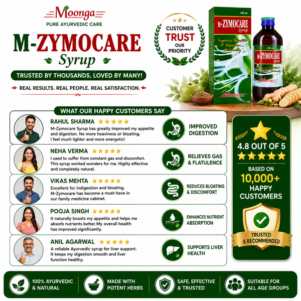 M-ZYMOCARE Syrup – Ayurvedic Digestive Tonic for Appetite & Digestion(200ml)