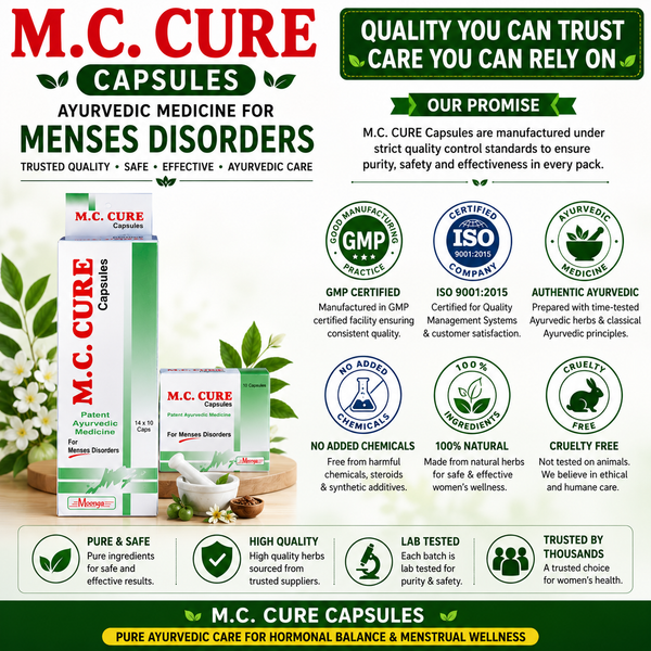M.C. CURE Capsules – Ayurvedic Medicine for Menses Disorders