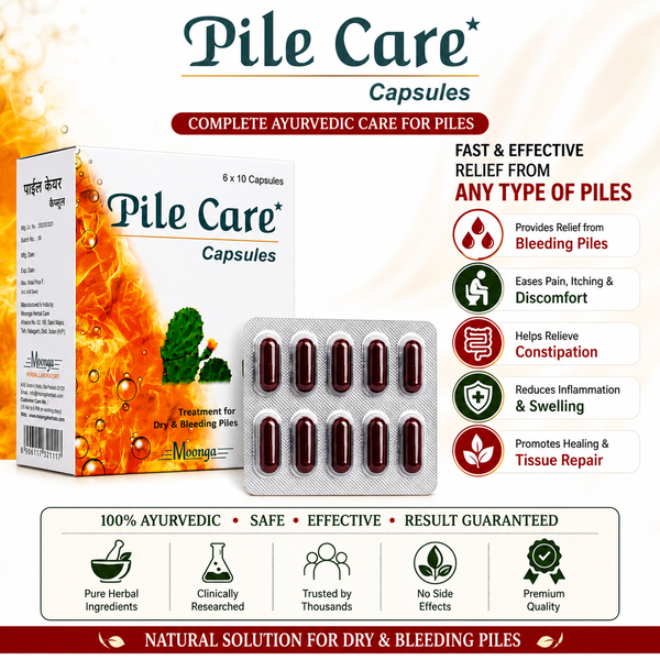 Pile Care Capsules – Ayurvedic Treatment for Dry & Bleeding Piles
