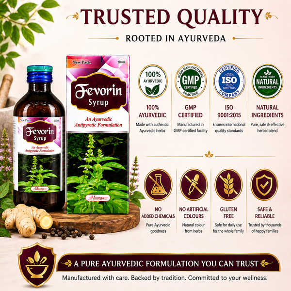 FEVORIN Syrup – Ayurvedic Fever & Immunity Booster (100ml & 200ml)