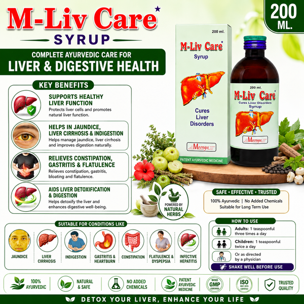 M-Liv Care Syrup – Ayurvedic Liver Care Tonic(100-200ml)