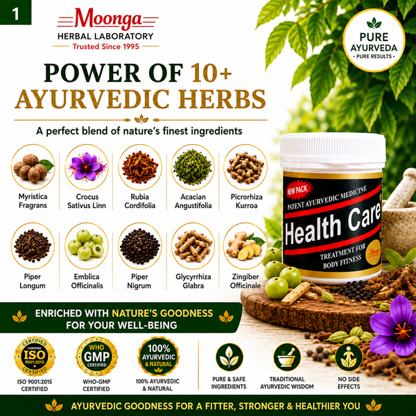 Health Care Capsules – Ayurvedic Herbal Supplement for Body Fitness (60 Capsules Pack)