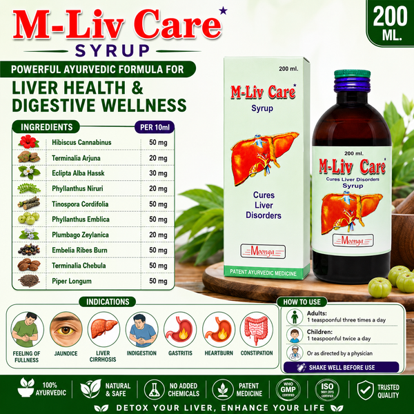 M-Liv Care Syrup – Ayurvedic Liver Care Tonic(100-200ml)