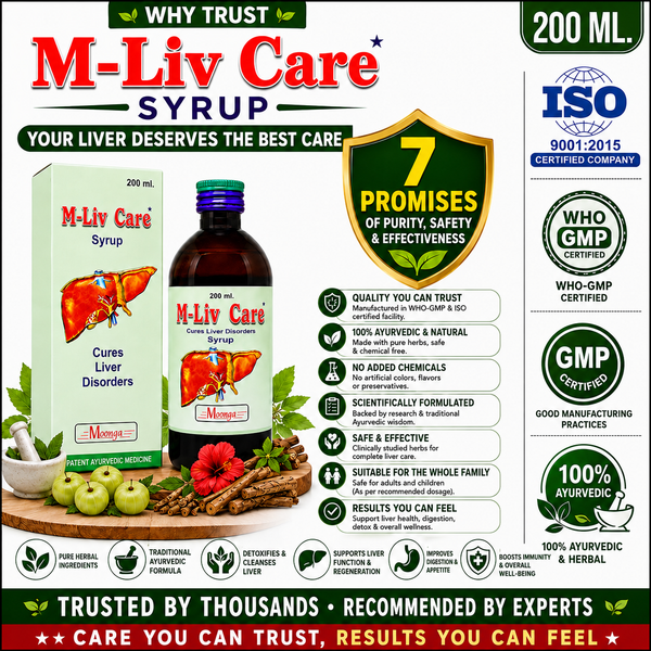 M-Liv Care Syrup – Ayurvedic Liver Care Tonic(100-200ml)