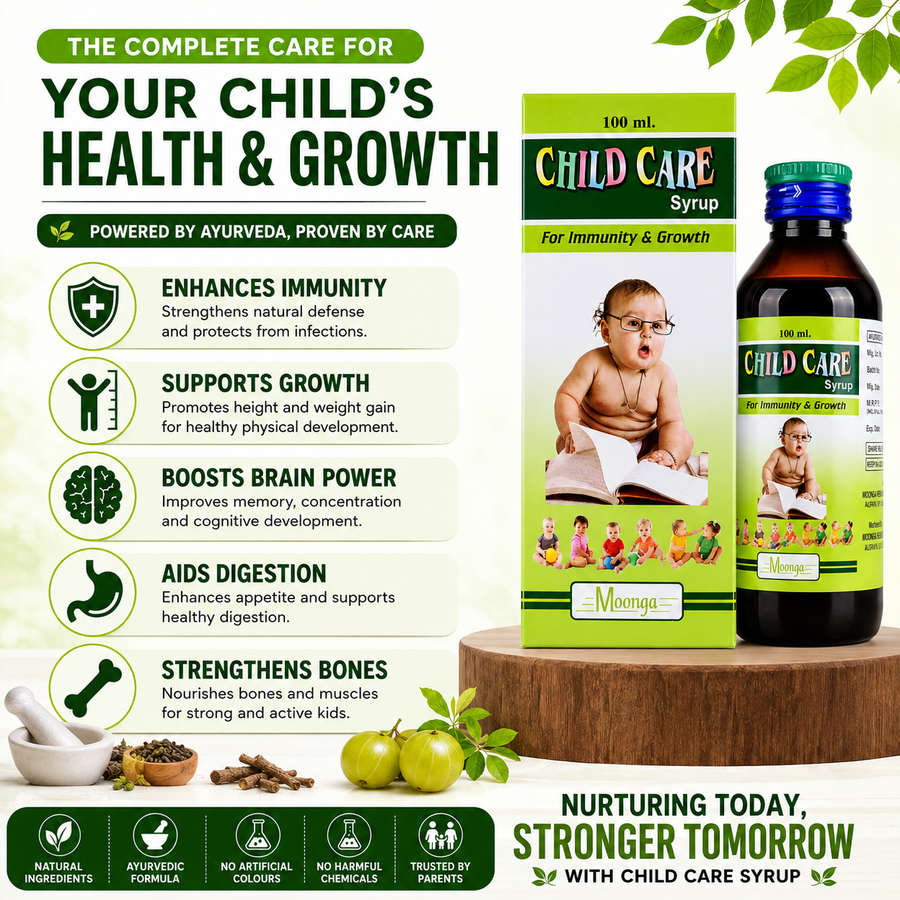CHILD CARE Syrup – Ayurvedic Growth, Appetite & Immunity Tonic for Kids (100ml)