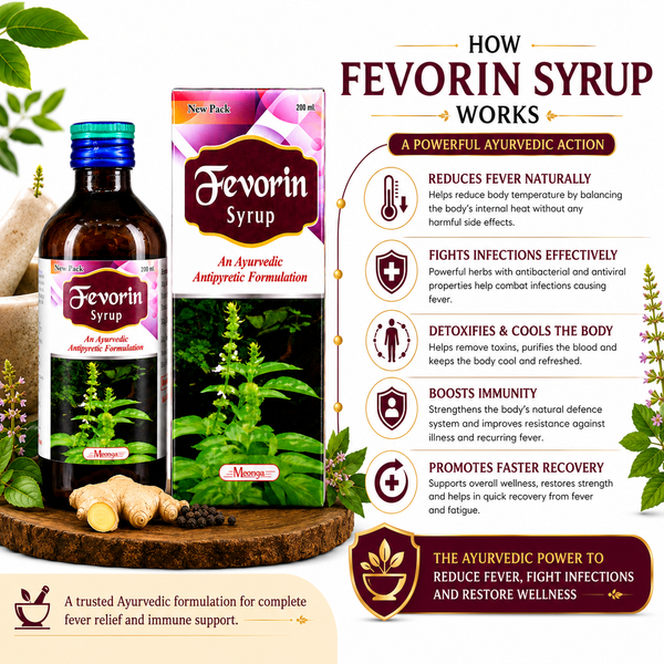 FEVORIN Syrup – Ayurvedic Fever & Immunity Booster (100ml & 200ml)