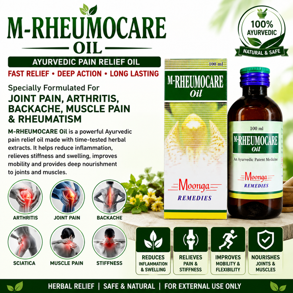 M-RHEUMOCARE Oil – Ayurvedic Joint & Muscle Pain Relief Oil