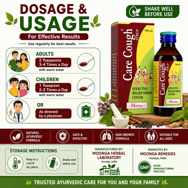CARE COUGH Syrup – Ayurvedic Cough & Cold Relief (100ml)