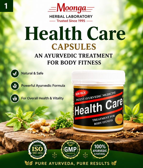 Health Care Capsules – Ayurvedic Herbal Supplement for Body Fitness (60 Capsules Pack)