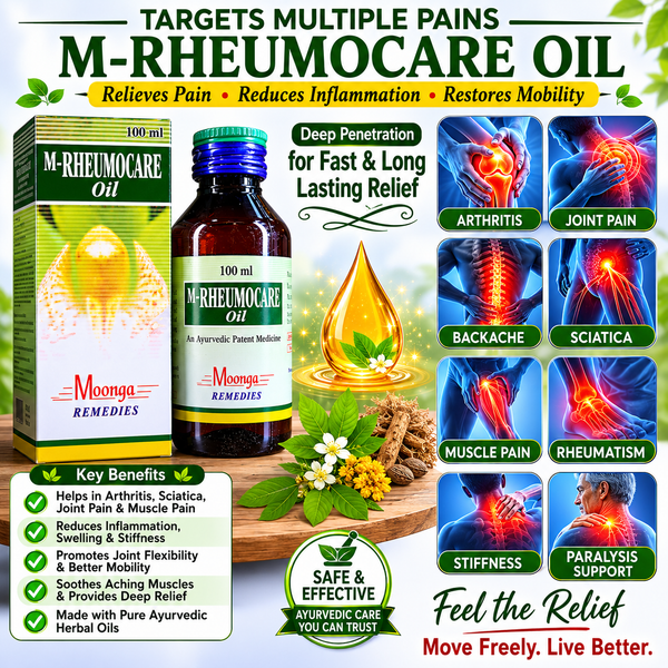 M-RHEUMOCARE Oil – Ayurvedic Joint & Muscle Pain Relief Oil